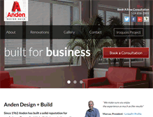 Tablet Screenshot of anden.ca